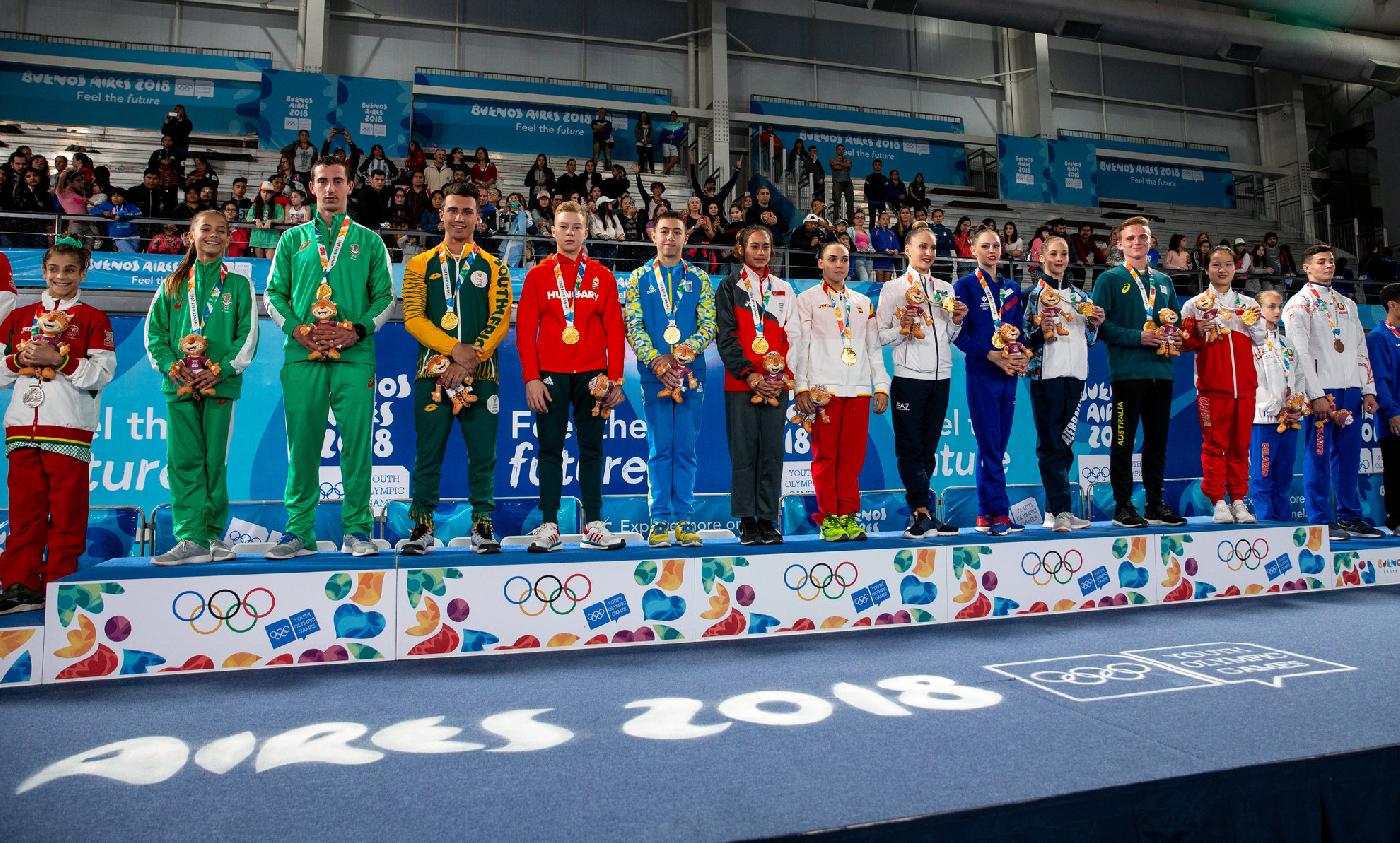 YOG 2018. Belarusian acrobatics duet won Buenos Aires mixed team bronze