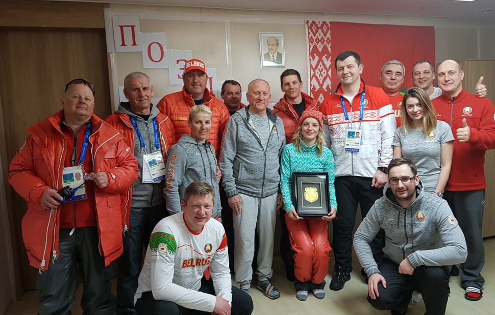 Чествование Анны Гуськовой состоялось в Олимпийской деревне в Пхенчхане