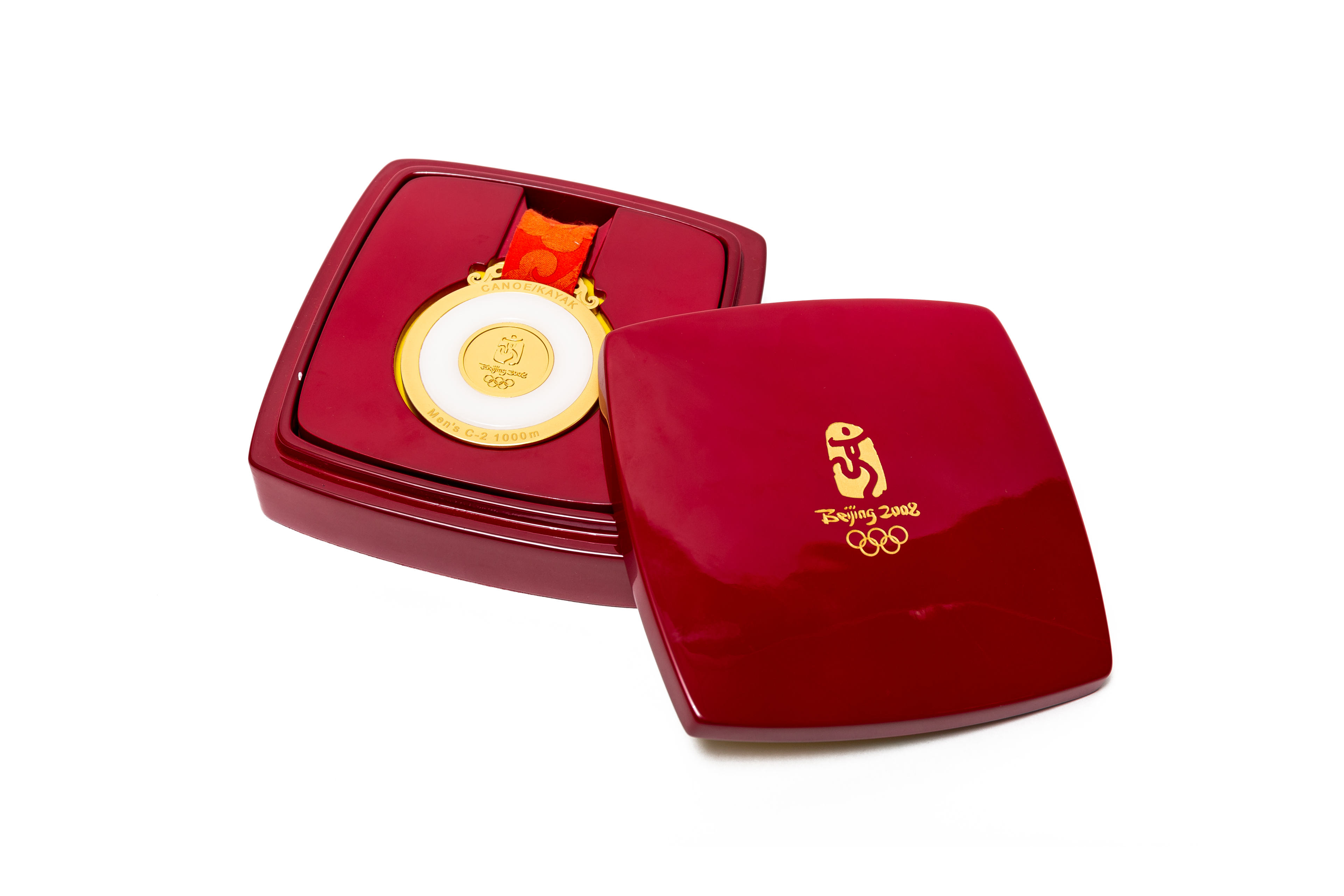 Залаты медаль XXIX летніх Алімпійскіх гульняў у Пекіне 2008 Аляксандра Багдановіча (каноэ)