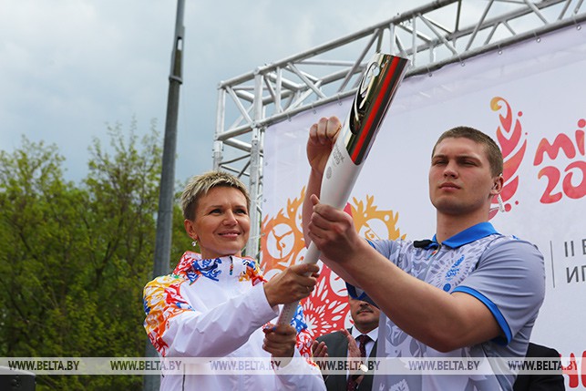 Огонь II Европейских игр прибыл в Беларусь!