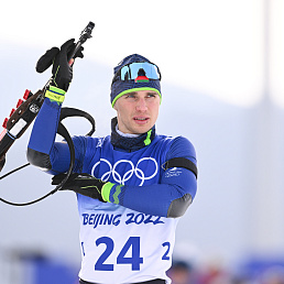 12.02.2022 мужской спринте на Играх в Пекине
