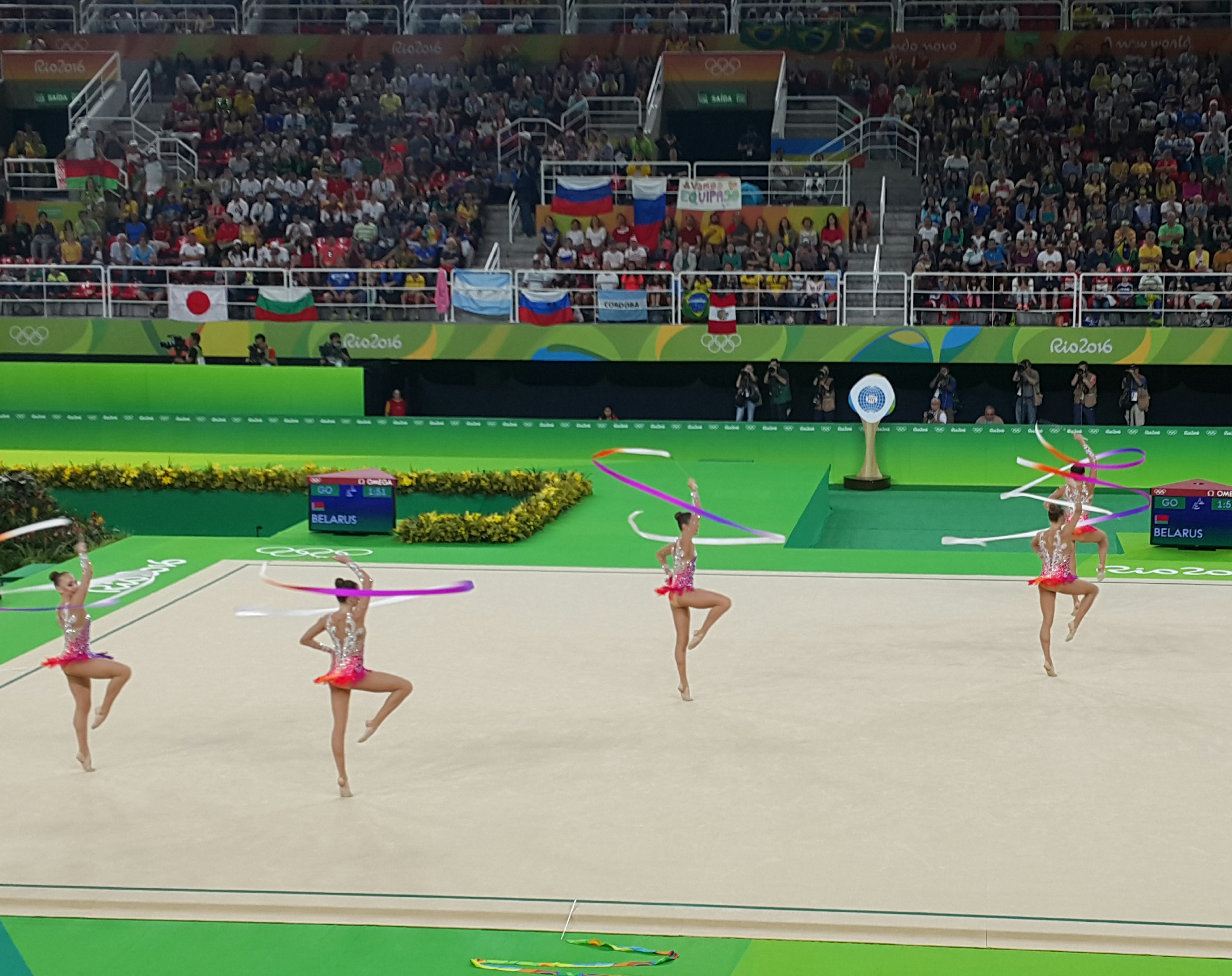 Рио-2016. Белорусская команда по художественной гимнастике заняла 5 место