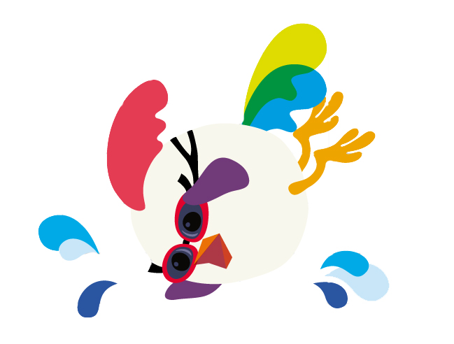 swimming maskot