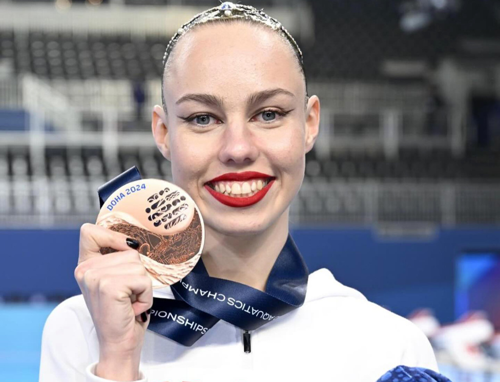 Vasilina Khandoshka clinches 2024 World Aquatics Championships bronze