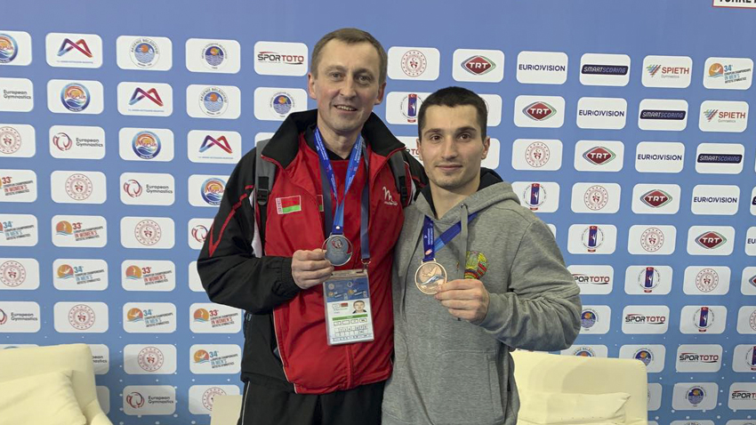 Две медали завоевал белорус Шарамков на ЧЕ по спортивной гимнастике Две медали завоевал белорус Шарамков на ЧЕ по спортивной гимнастике