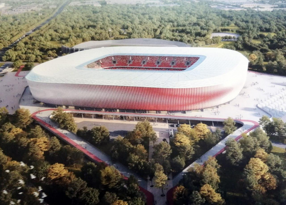 В Минске дан старт строительству Национального стадиона по футболу