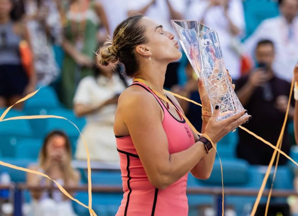 Глава НОК поздравил Арину Соболенко с победой на турнире WTA-1000 в Майами