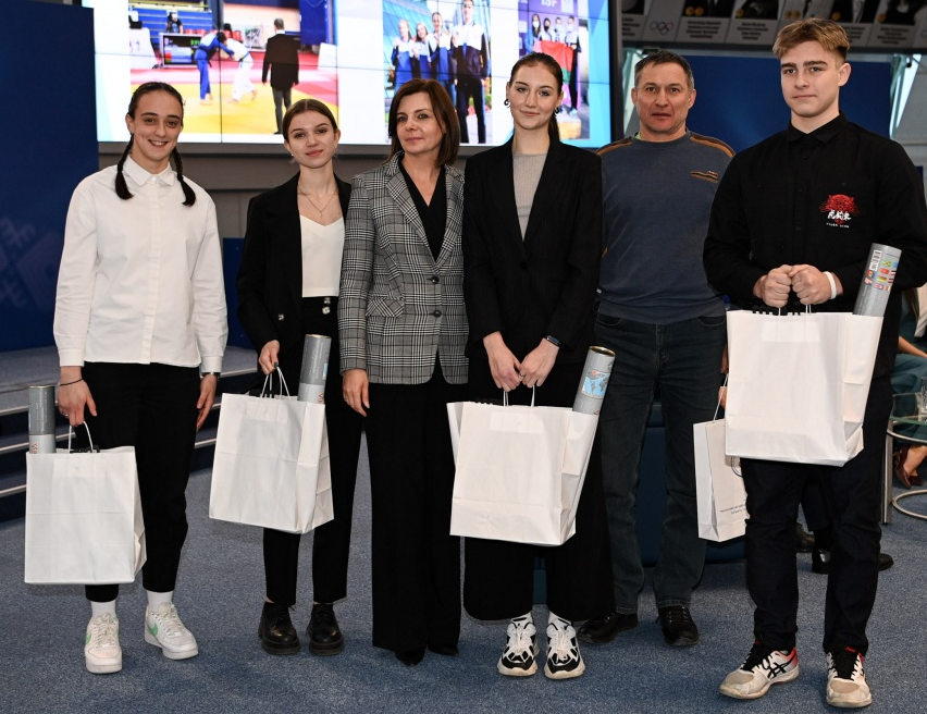 Юных спортсменов 13 января чествовали в НОК Беларуси