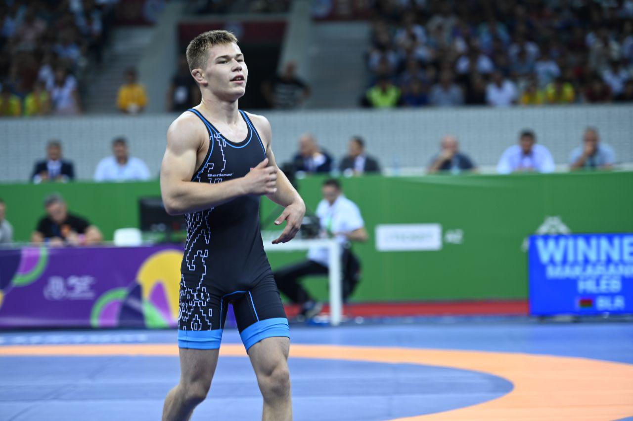 Baku-2019. Wrestler Gleb Makarenko - champion of the summer EYOF Baku-2019. Wrestler Gleb Makarenko - champion of the summer EYOF
