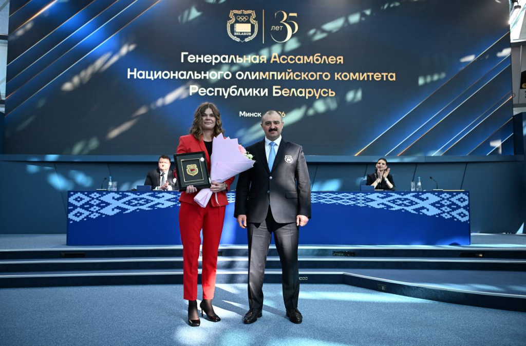 Марина Литвинчук удостоена Почетного знака НОК Беларуси