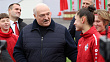 Aleksandr Lukashenko inspects renovated Traktor Stadium in Minsk