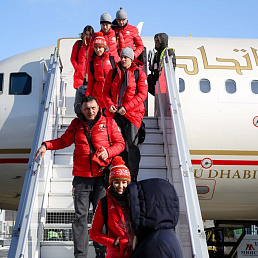 27 Февраля 2018 Белорусская спортивная делегация прилетела в Минск