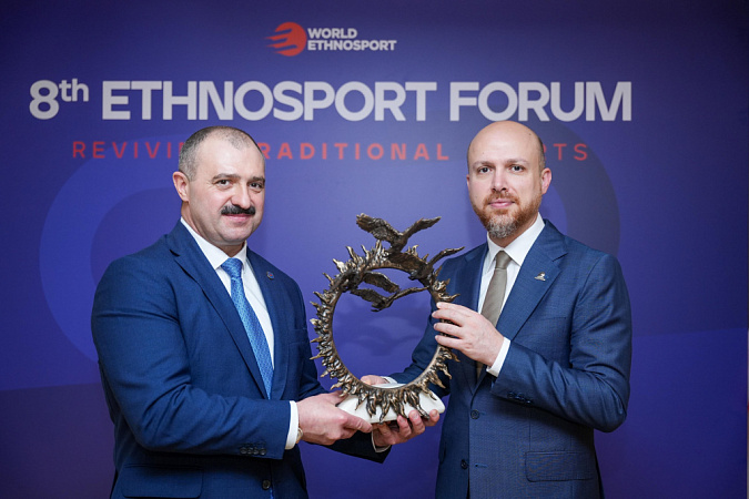 Глава НОК Беларуси Виктор Лукашенко встретился с Президентом Всемирной конфедерации этноспорта Билалом Эрдоганом