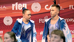 Iana Lebedeva, Ivan Litvinovich claim medals at FIG World Cup second stage